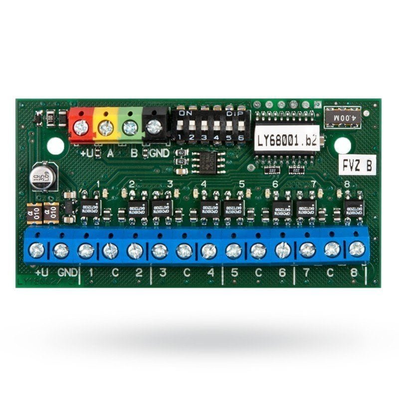 JABLOTRON - JA-118N Eight-Channel Bus Output Module - Available at Tech Store Lebanon.