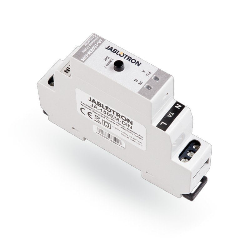 JABLOTRON - JA-150EM-DIN Wireless module for the impulse output of an electric meter - Available at Tech Store Lebanon.