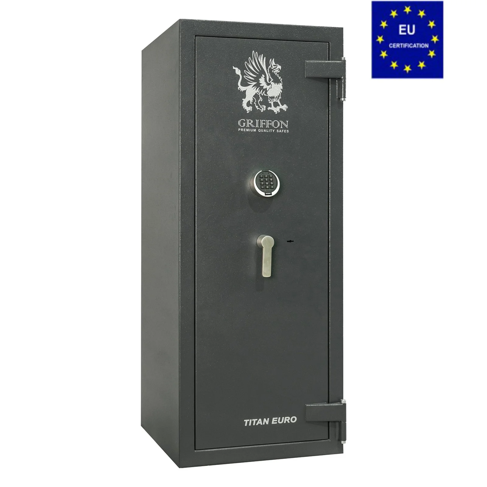 This is the Griffon Fire and Burglar Resistant Safe CLE II.150.K.E one of the best high security safe sold by Tech Store in Lebanon.