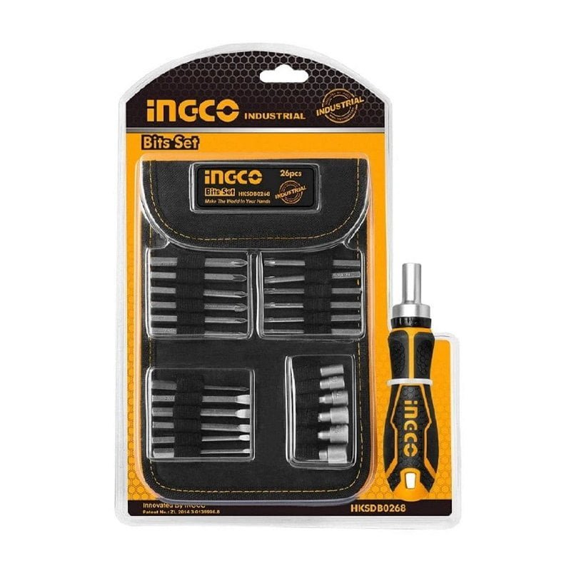 This is the Ingco Set 26PCS Screwdriver And Bits one of the best tools by technicians and electricians sold by Tech Store in Lebanon.