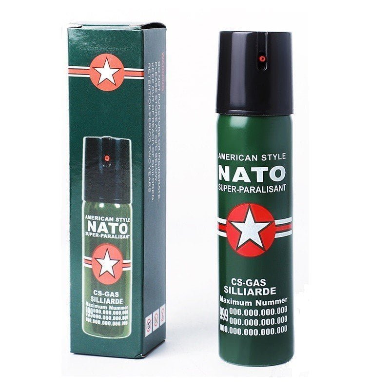 This is the Nato Pepper Spray for Self Defense one of the best tools used for the safety of the people sold by Tech Store in Lebanon.