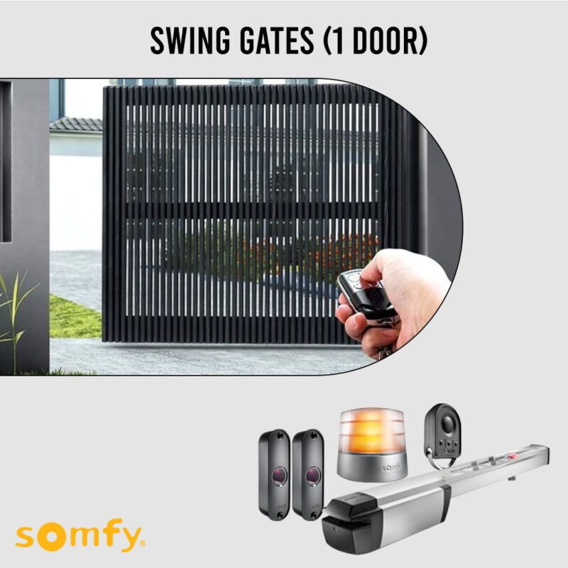 This is the Somfy 1 Swinging Gate Motorization Kit with Remote For Parking and Garage Door Kit-Swing-1-Door and is sold by Tech Store Lebanon.