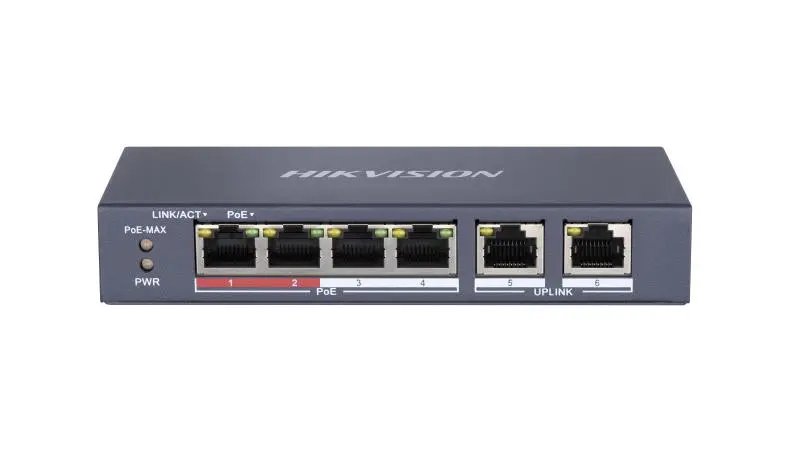 HIKVISION 4 Port Fast Ethernet Unmanaged POE Switch